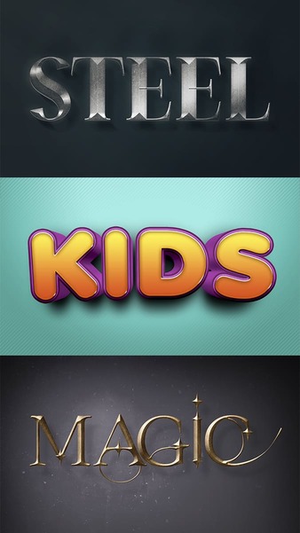 Modelo Efeitos de Texto 1