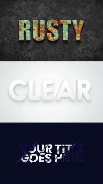 Modelo Efeitos de Texto 6