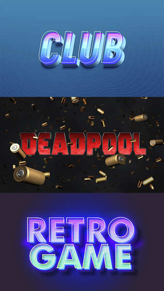 Modelo Efeitos de Texto 7