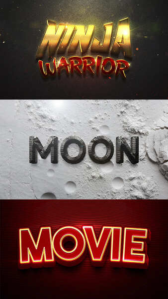 Modelo Efeitos de Texto 8